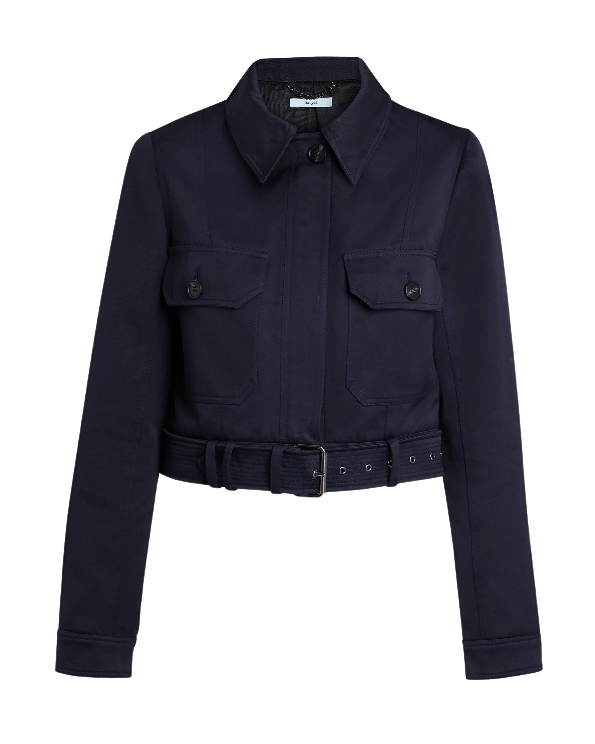 Safiyaa-Chelsea-Jacket-In-Midnight-Navy-Coveti-6-scaled27162_nobg Safiyaa Jackets luxury Clothing from Coveti Marketplace
