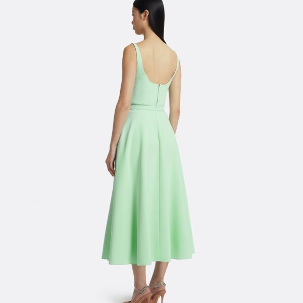 Della Top In Brook Green by Safiyaa ‚Äì luxury tops in Green available at Coveti