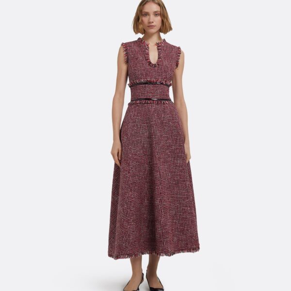 Dorothy Midi Dress In Multi-Pinks by Safiyaa ‚Äì luxury dresses in Pink available at Coveti