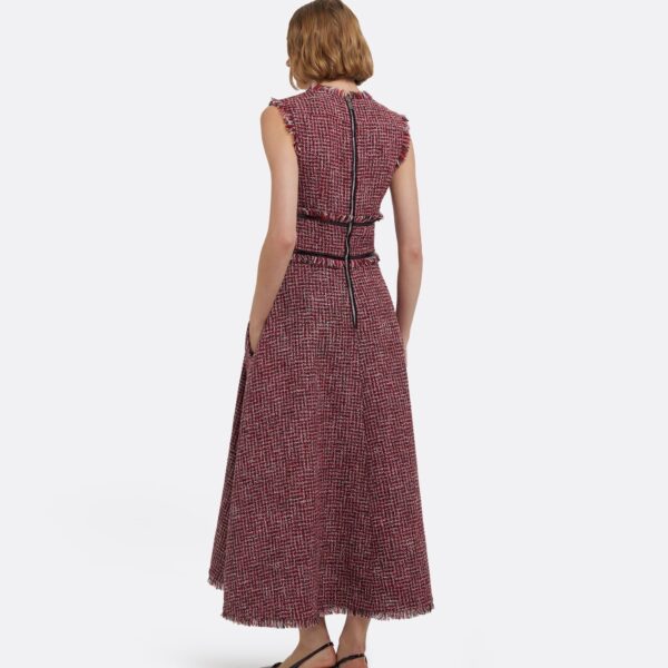 Dorothy Midi Dress In Multi-Pinks by Safiyaa ‚Äì luxury dresses in Pink available at Coveti