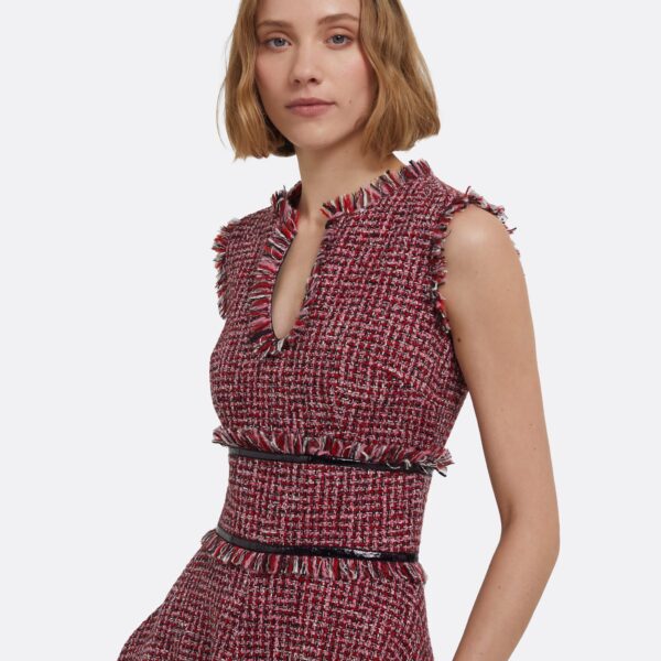 Dorothy Midi Dress In Multi-Pinks by Safiyaa ‚Äì luxury dresses in Pink available at Coveti