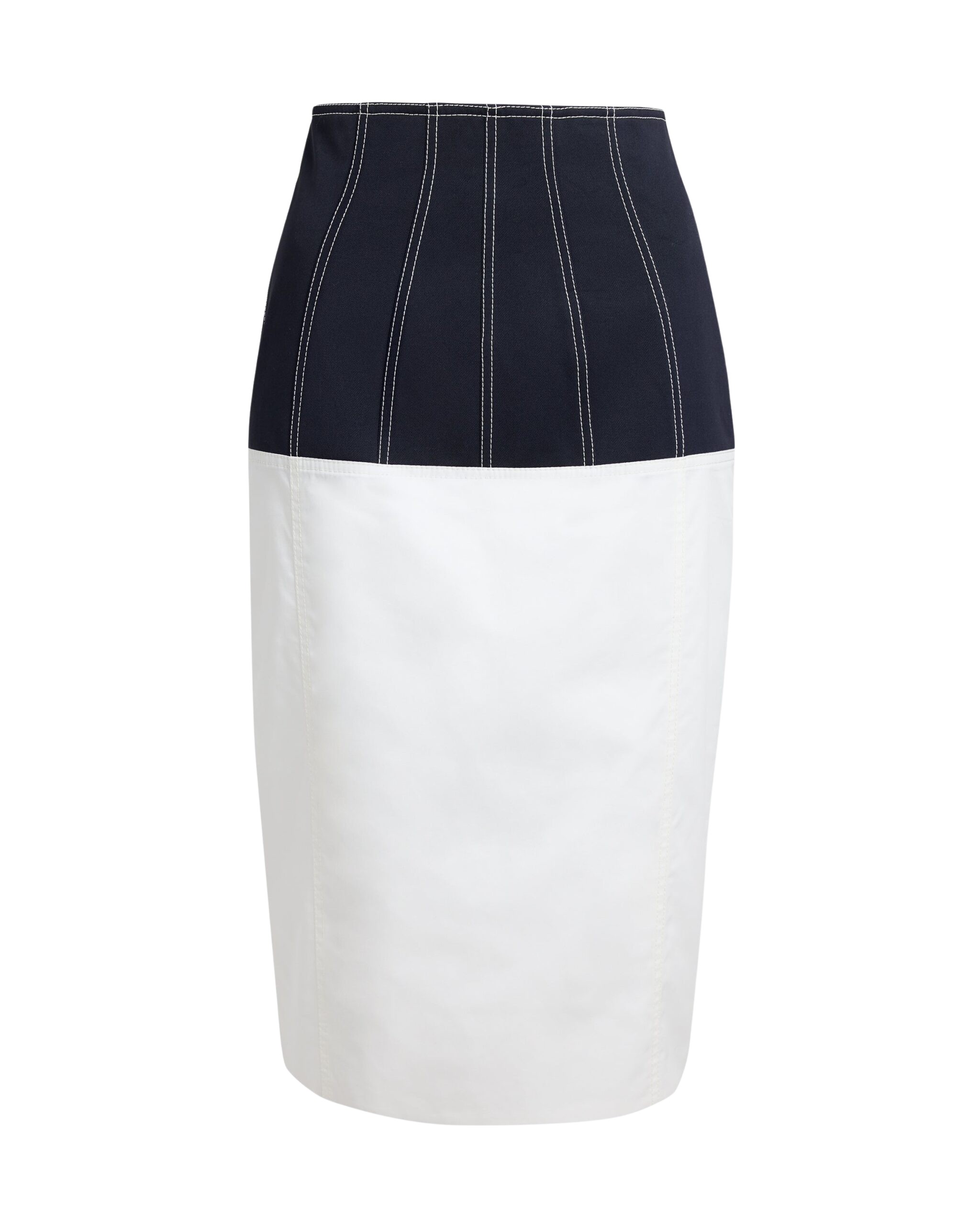 Safiyaa Gemma Skirt In Midnight Navy And Ivory