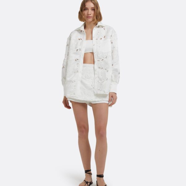 Gia Top In Ivory by Safiyaa ‚Äì luxury tops in Ivory available at Coveti