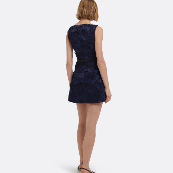 Gren Short Dress In Navy by Safiyaa ‚Äì luxury dresses in Blue available at Coveti
