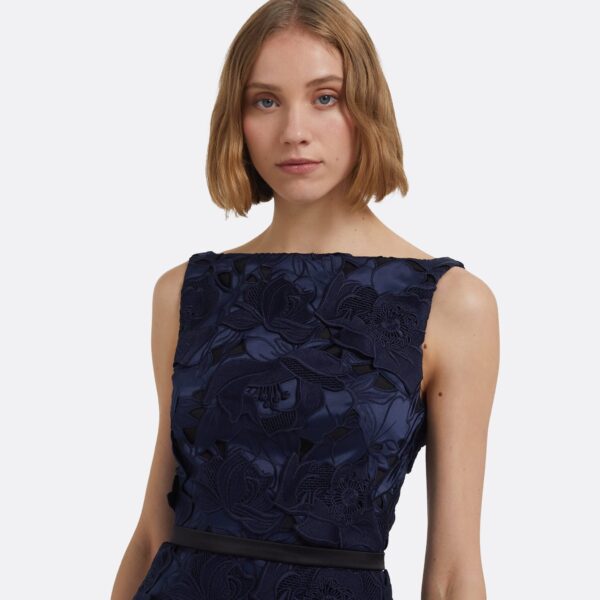 Gren Short Dress In Navy by Safiyaa ‚Äì luxury dresses in Blue available at Coveti
