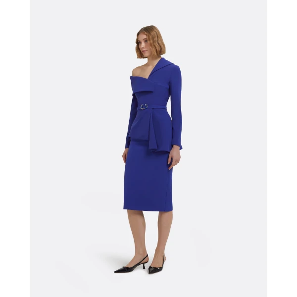 Safiyaa Hokoku Skiathos Blue Skirt, view 4