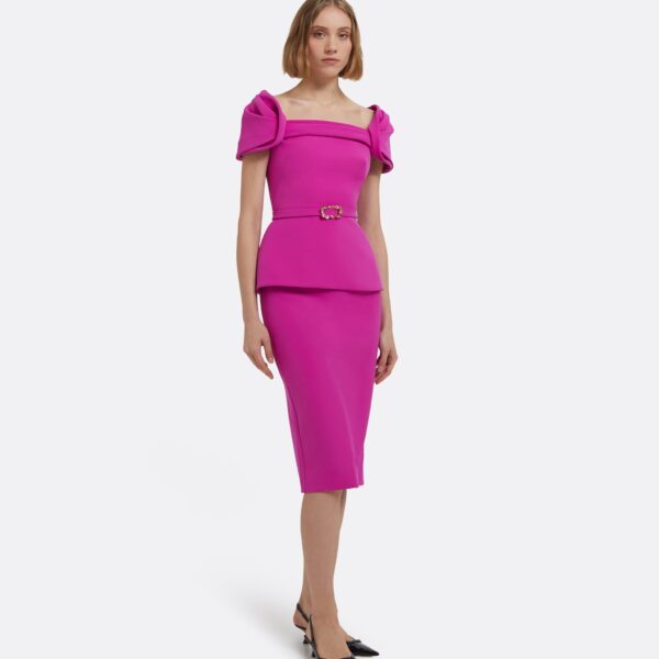 Hokoku Skirt In Pompeii by Safiyaa ‚Äì luxury skirts in Pink available at Coveti