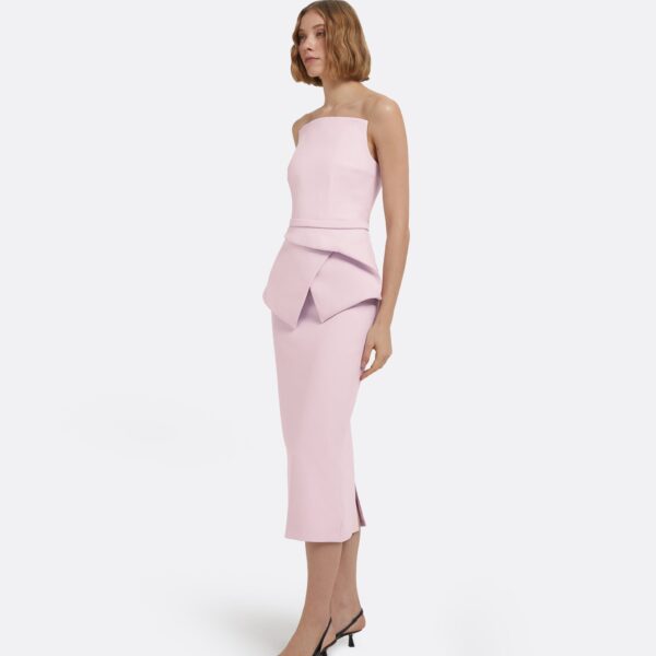 Kendall Top In Lilac Snow by Safiyaa ‚Äì luxury tops in Pink available at Coveti