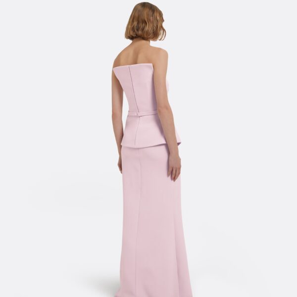 Kendra Long Dress In Lilac Snow by Safiyaa ‚Äì luxury dresses in Pink available at Coveti