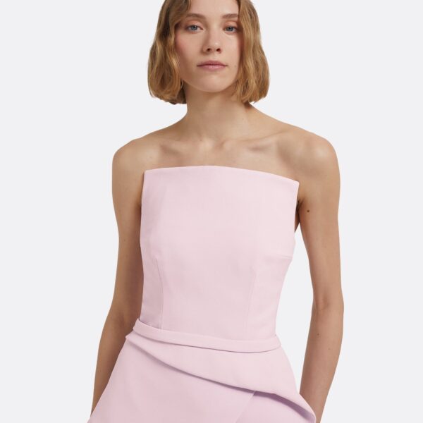 Kendra Long Dress In Lilac Snow by Safiyaa ‚Äì luxury dresses in Pink available at Coveti