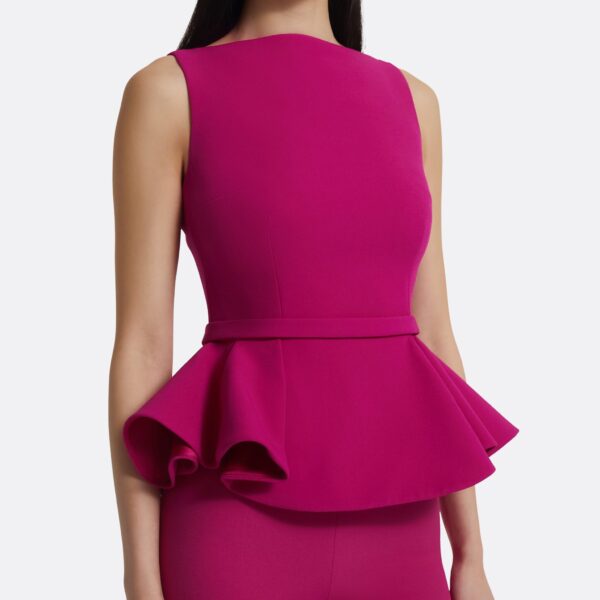 Komomi Top In Fuchsia by Safiyaa ‚Äì luxury tops in Pink available at Coveti