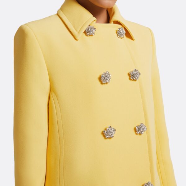 Kota Jacket In Aspen Gold by Safiyaa ‚Äì luxury jackets in Gold available at Coveti