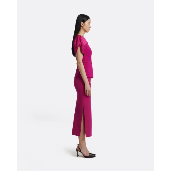 Safiyaa Kyoto Skirt In Fuchsia, view 5