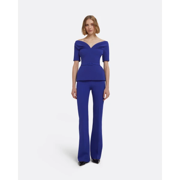 Safiyaa Lyddie Top In Skiathos Blue, view 3