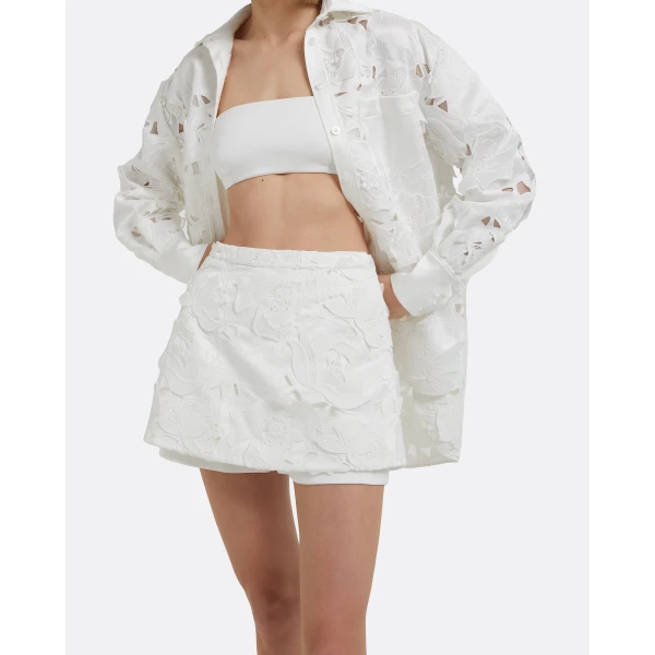 Safiyaa Matilda Skirt In Ivory, view 4