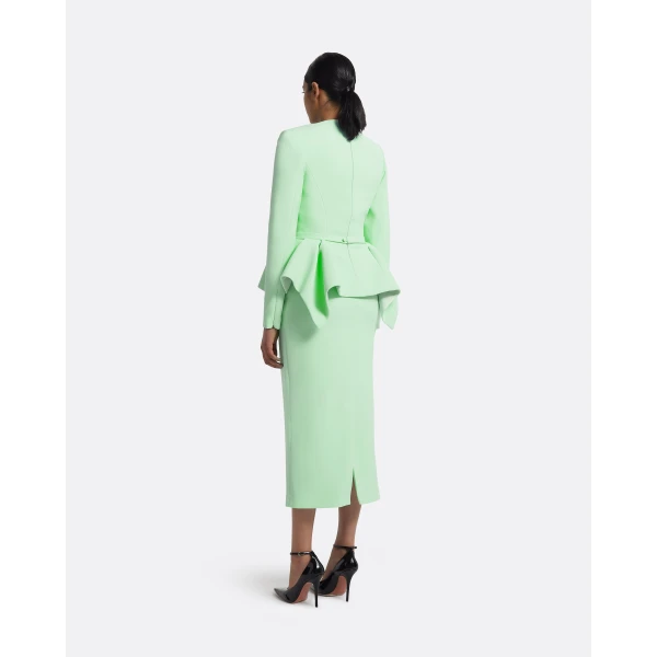 Safiyaa Midori Top In Brook Green With Silver, view 4