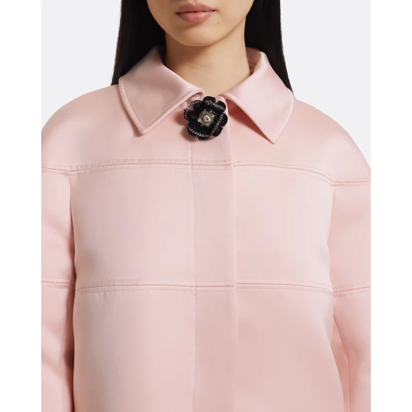 Safiyaa Mirai Jackets In Lotus Bloom With Black Pearl Jacket, view 4