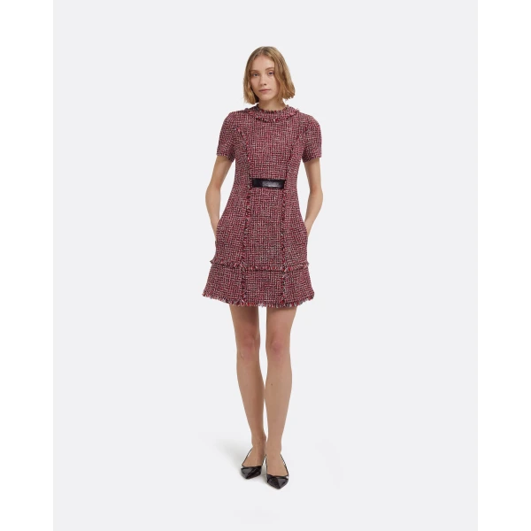 Safiyaa Misa Short Dress In Multi-Pinks, view 2