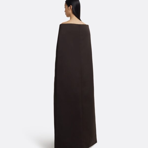 Myrine Jumpsuit & Maddox Harness In Peat Brown by Safiyaa ‚Äì luxury jumpsuit in Black available at Coveti