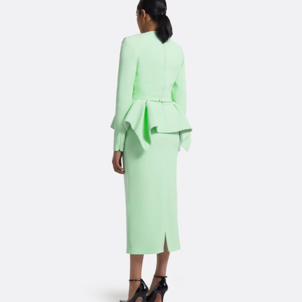 Pomona Skirt In Brook Green by Safiyaa ‚Äì luxury skirts in Green available at Coveti