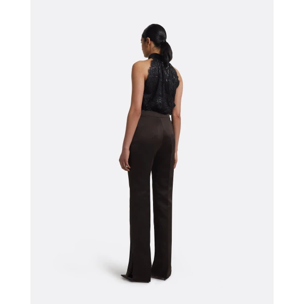 Safiyaa Rikina Trousers In Peat Brown, view 3