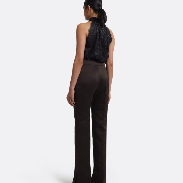 Rikina Trousers In Peat Brown by Safiyaa ‚Äì luxury pants in Brown available at Coveti