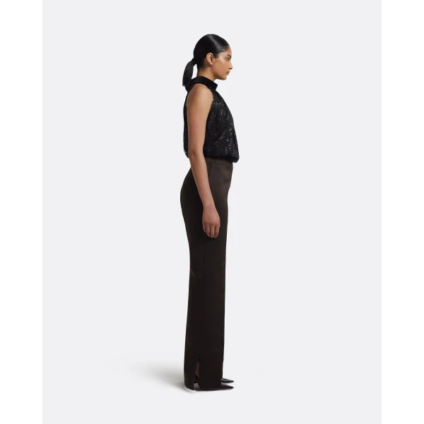 Safiyaa Rikina Trousers In Peat Brown, view 5