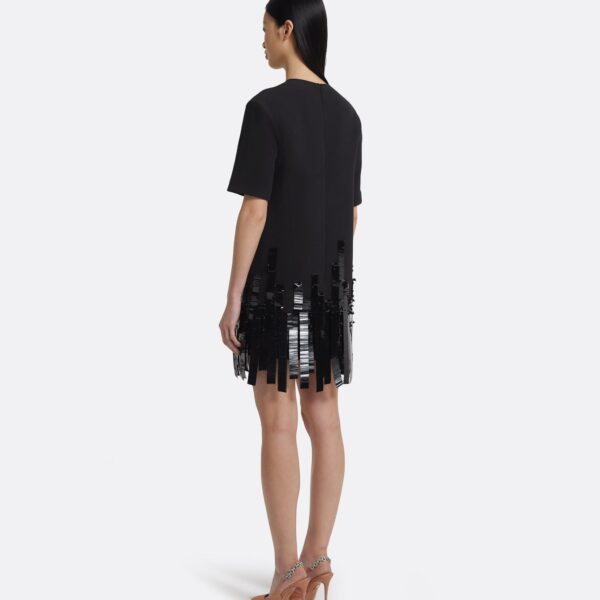 Ripley Short Dress In Black With Black by Safiyaa ‚Äì luxury dresses in Black available at Coveti
