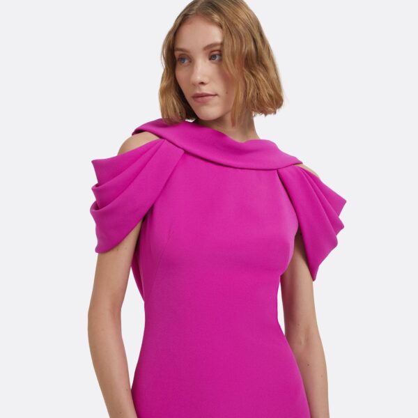Riva Long Dress In Pompeii by Safiyaa ‚Äì luxury dresses in Pink available at Coveti