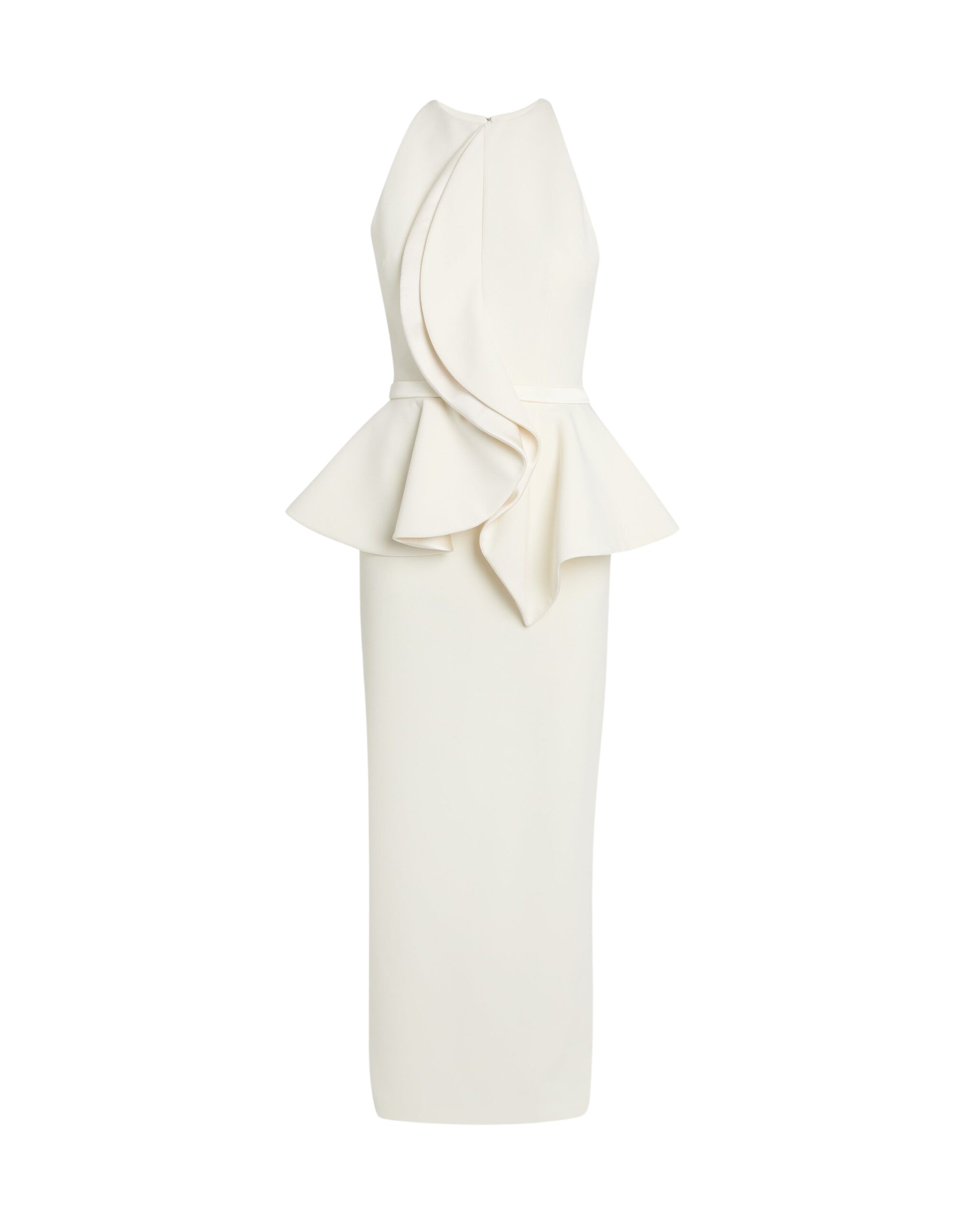 Safiyaa Riya Midi Dress In Ivory