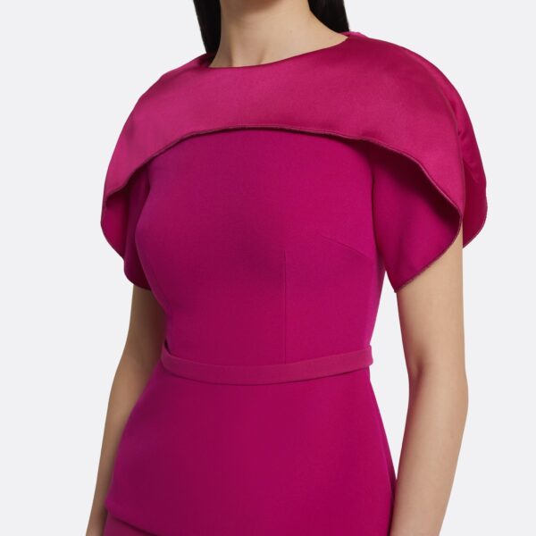Runa Top In Fuchsia by Safiyaa ‚Äì luxury tops in Pink available at Coveti