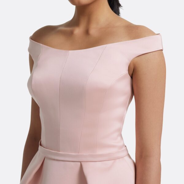 Senka Short Dress In Lotus Bloom by Safiyaa ‚Äì luxury dresses in Pink available at Coveti