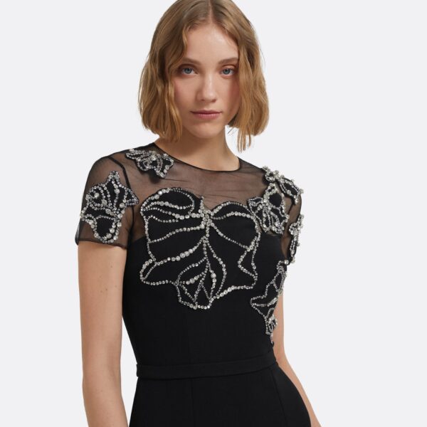 Solani Long Dress In Black by Safiyaa ‚Äì luxury dresses in Black available at Coveti