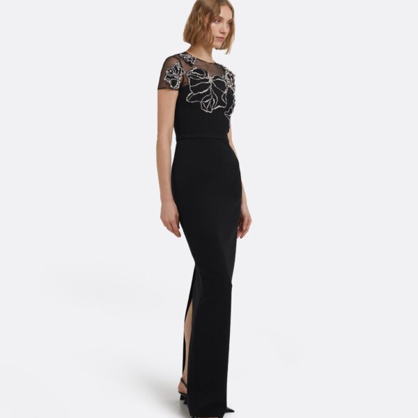 Solani Long Dress In Black by Safiyaa ‚Äì luxury dresses in Black available at Coveti