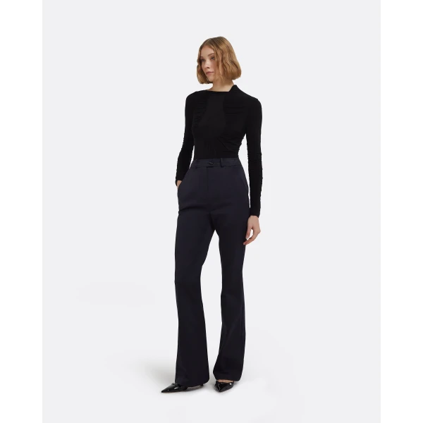 Safiyaa Tova Bodysuit In Black, view 6