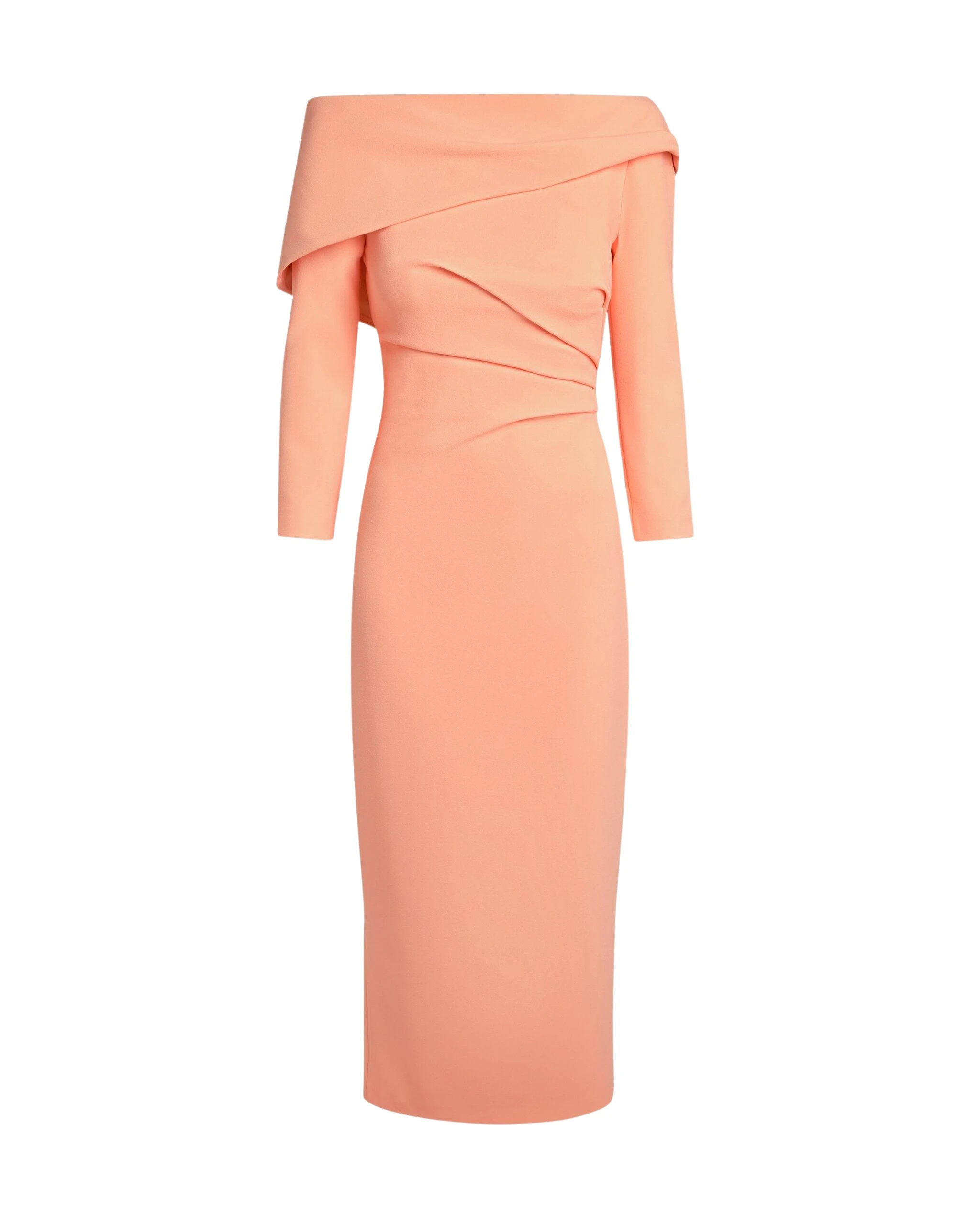 Safiyaa-Vera-Midi-Dress-In-Apricot-Coveti-5-scaled50160_nobg Safiyaa Dresses luxury Clothing from Coveti Marketplace