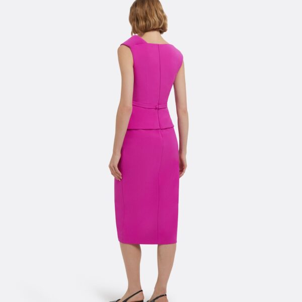 Yarrah Midi Dress In Pompeii by Safiyaa ‚Äì luxury dresses in Pink available at Coveti