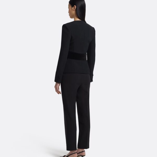 Yukari Jacket In Black by Safiyaa ‚Äì luxury jackets in Black available at Coveti