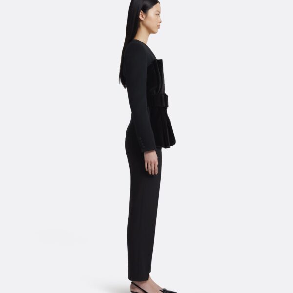 Yukari Jacket In Black by Safiyaa ‚Äì luxury jackets in Black available at Coveti