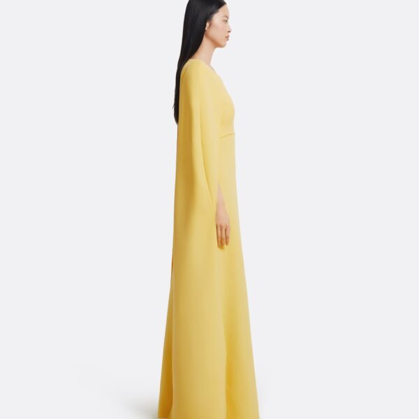 Yuna Long Dress In Aspen Gold With Gold by Safiyaa ‚Äì luxury dresses in Gold available at Coveti