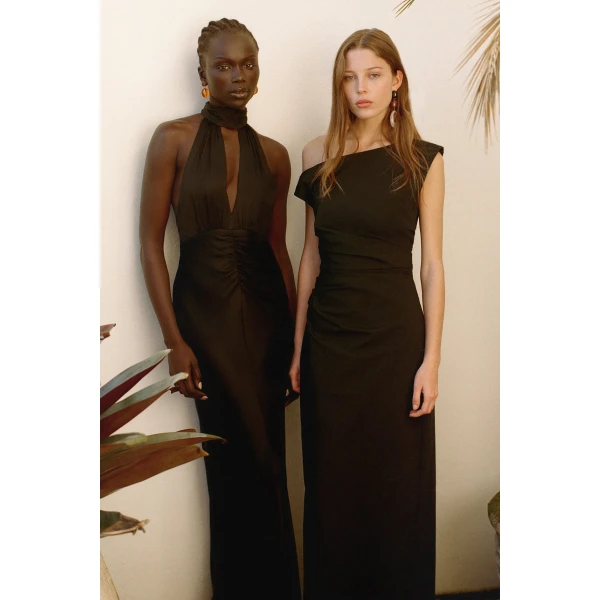 Agnes Halter Neck Maxi Dress - Image 7