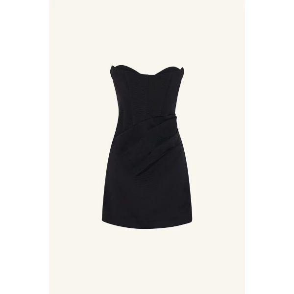 Oakley Strapless Draped Mini Dress - Image 8