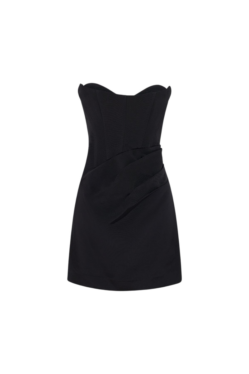Oakley Strapless Draped Mini Dress - Image 1