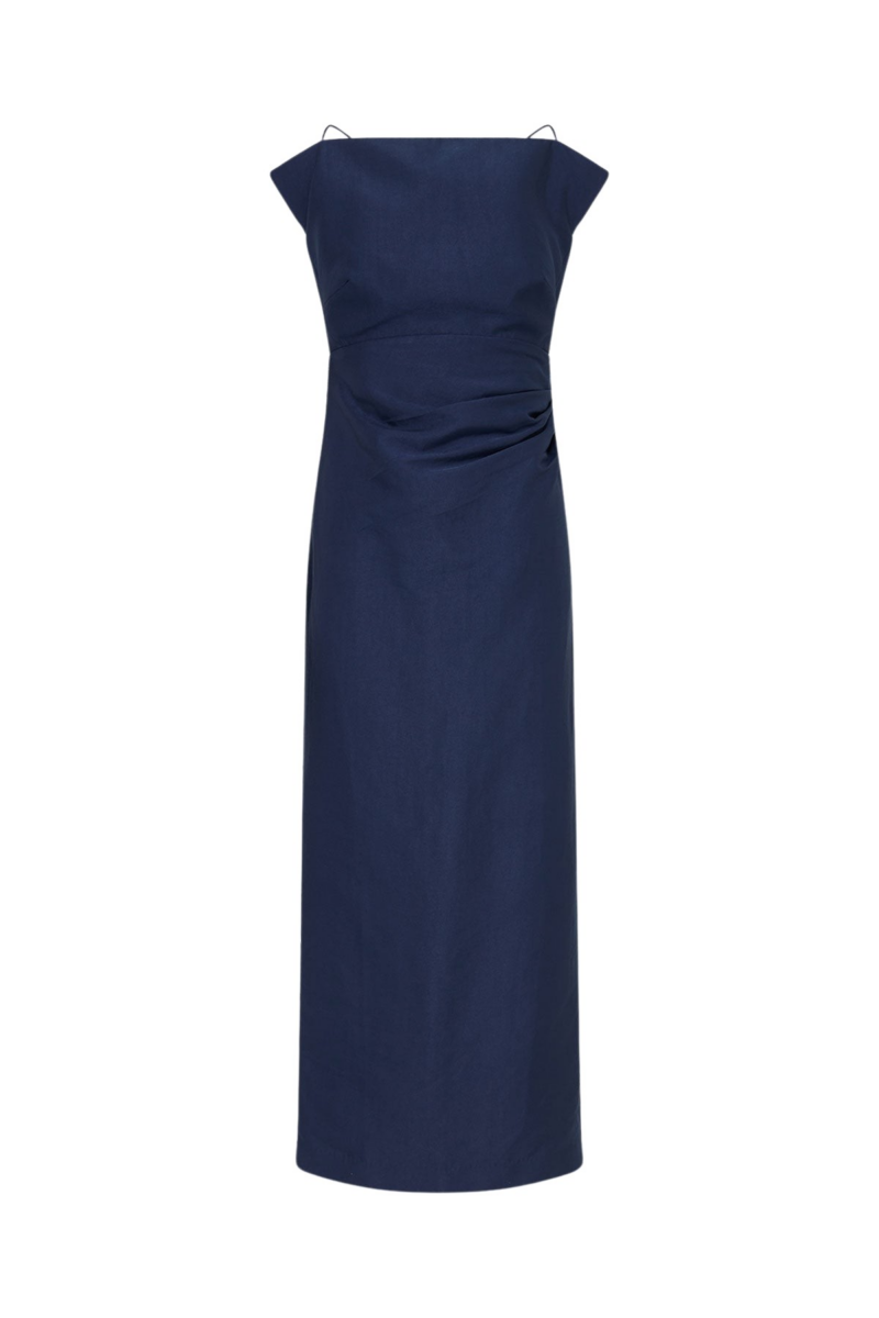 Otis Draped High Neck Midi Dress - Image 1