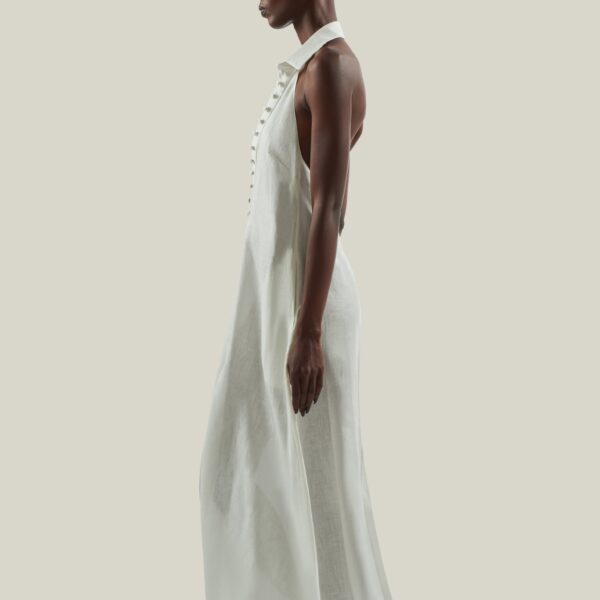 carpet Taller Marmo gown with feather detail – Coveti