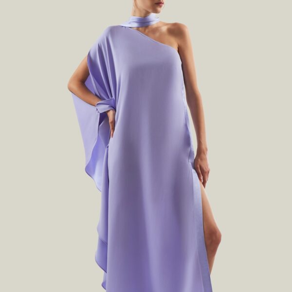 carpet Taller Marmo gown with feather detail – Coveti