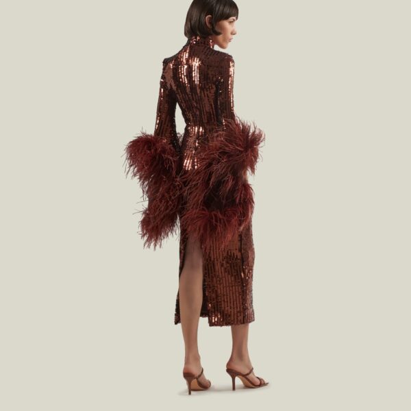 Taller Marmo kaftan dress with statement sleeves – designer fashion Coveti
