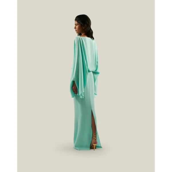 Taller Marmo Eolia Dress In Acqua, view 3