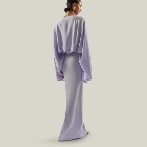Taller Marmo kaftan dress with statement sleeves – designer fashion Coveti
