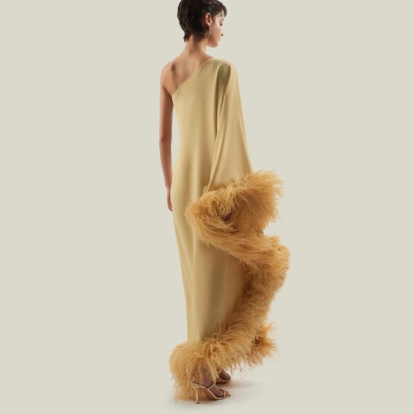 Taller Marmo kaftan dress with statement sleeves – designer fashion Coveti